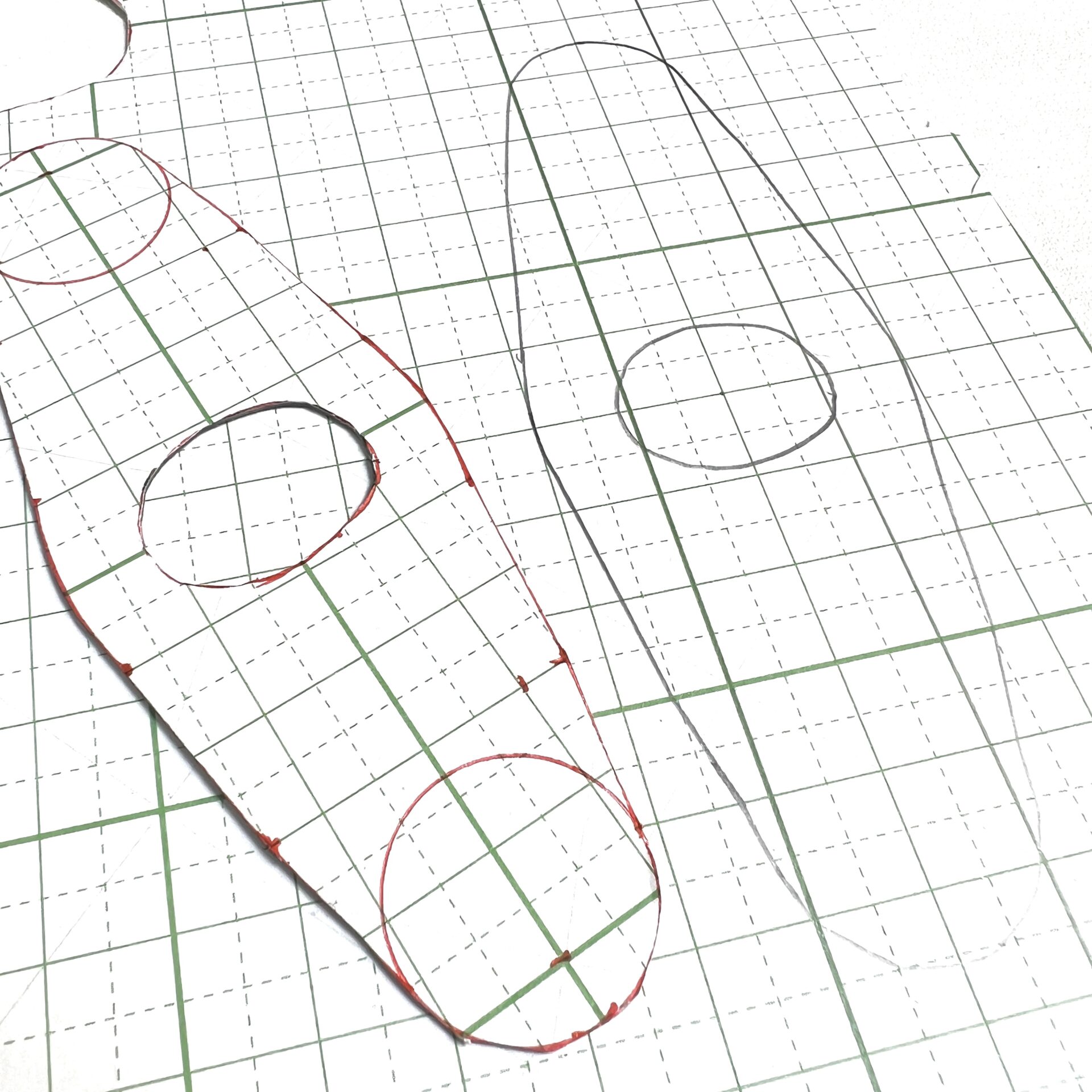 レザークラフトの型紙作成