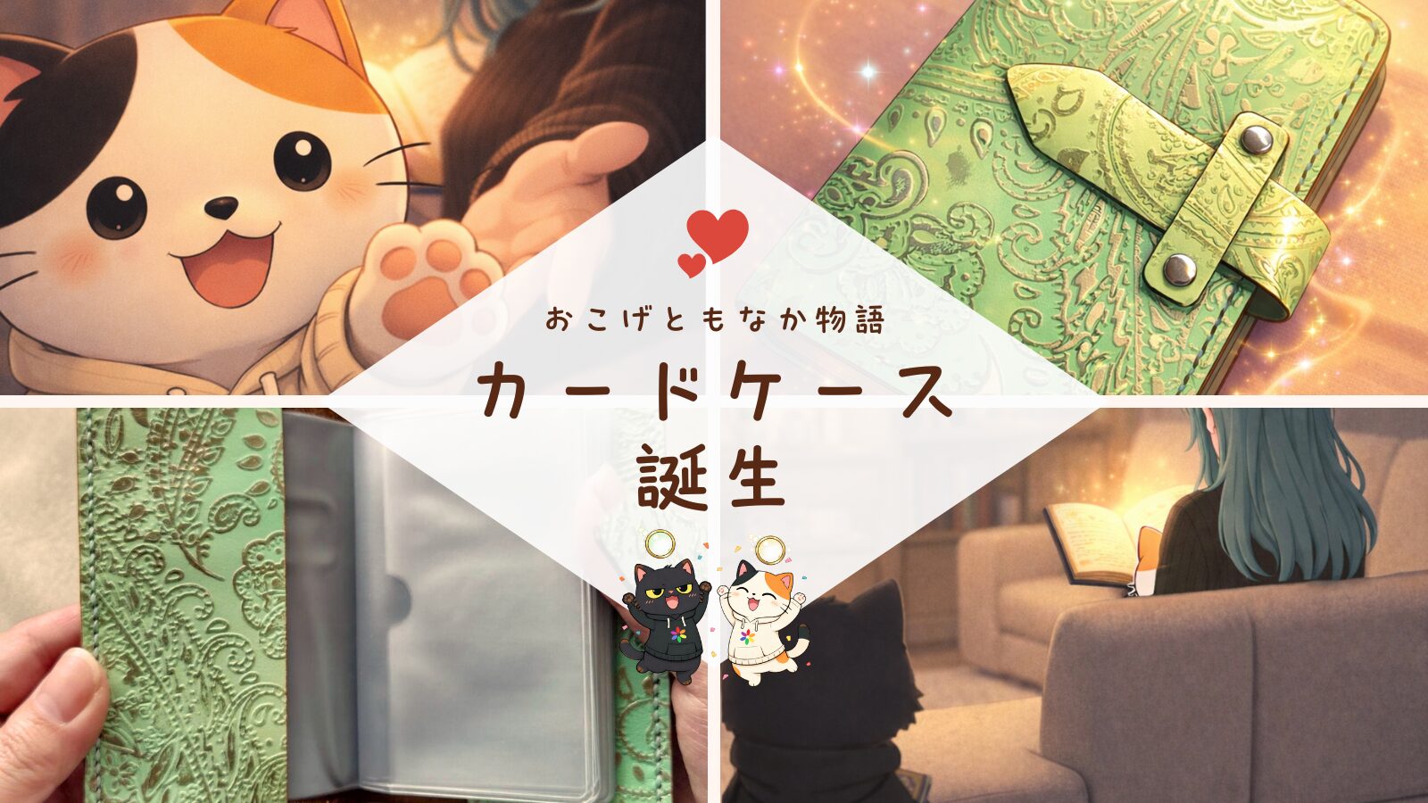 irokazari+の新作カードケース。おこげとも中の物語